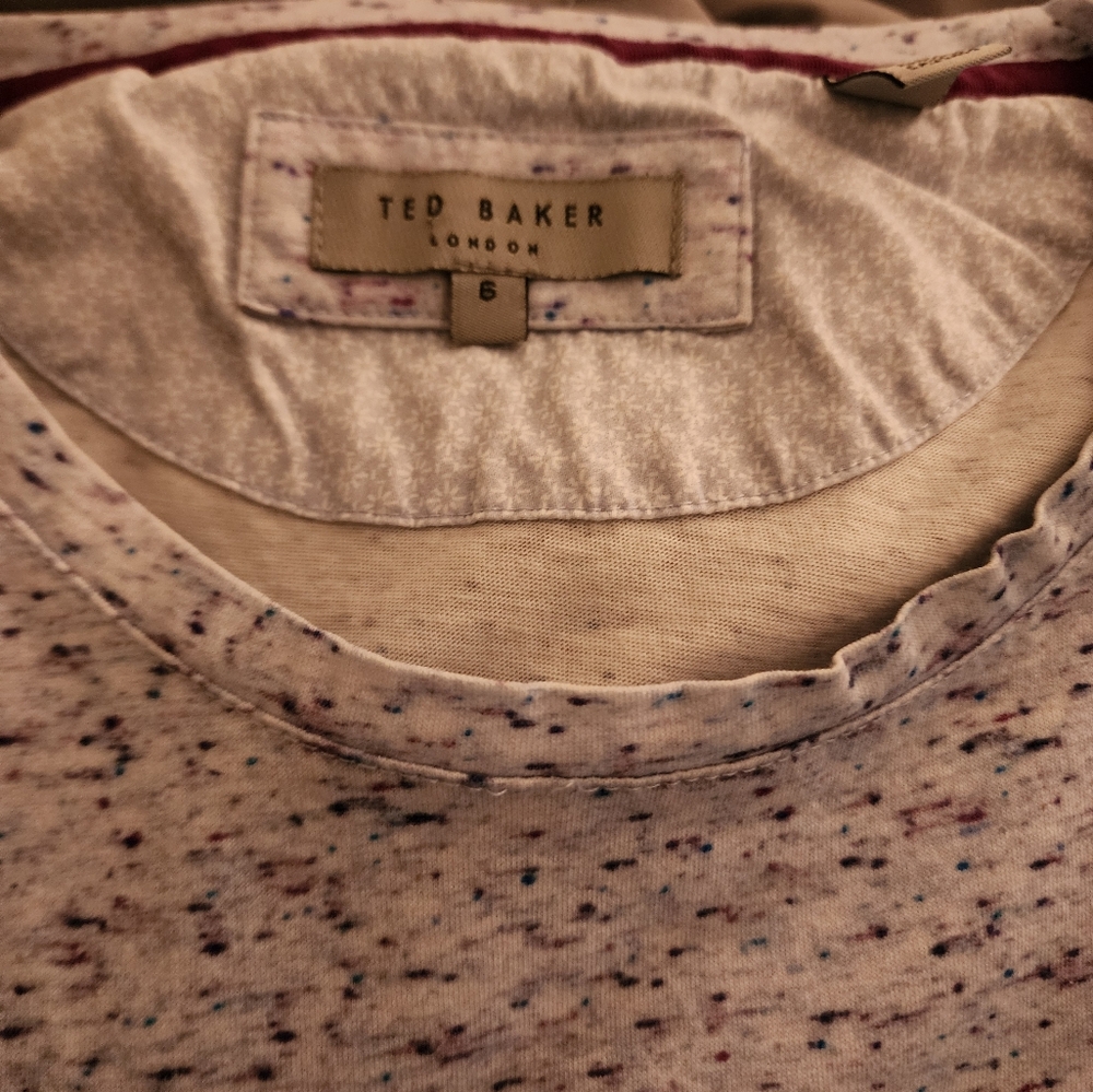Ted Baker London size 6 Men Multi Color Flecked T Shirt